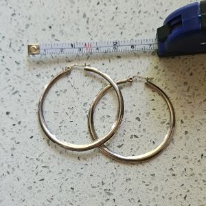 Elegant Silver Hoop Earrings
